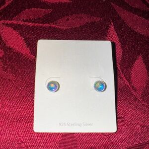 Sterling Silver 925 Aurora Bead Studs